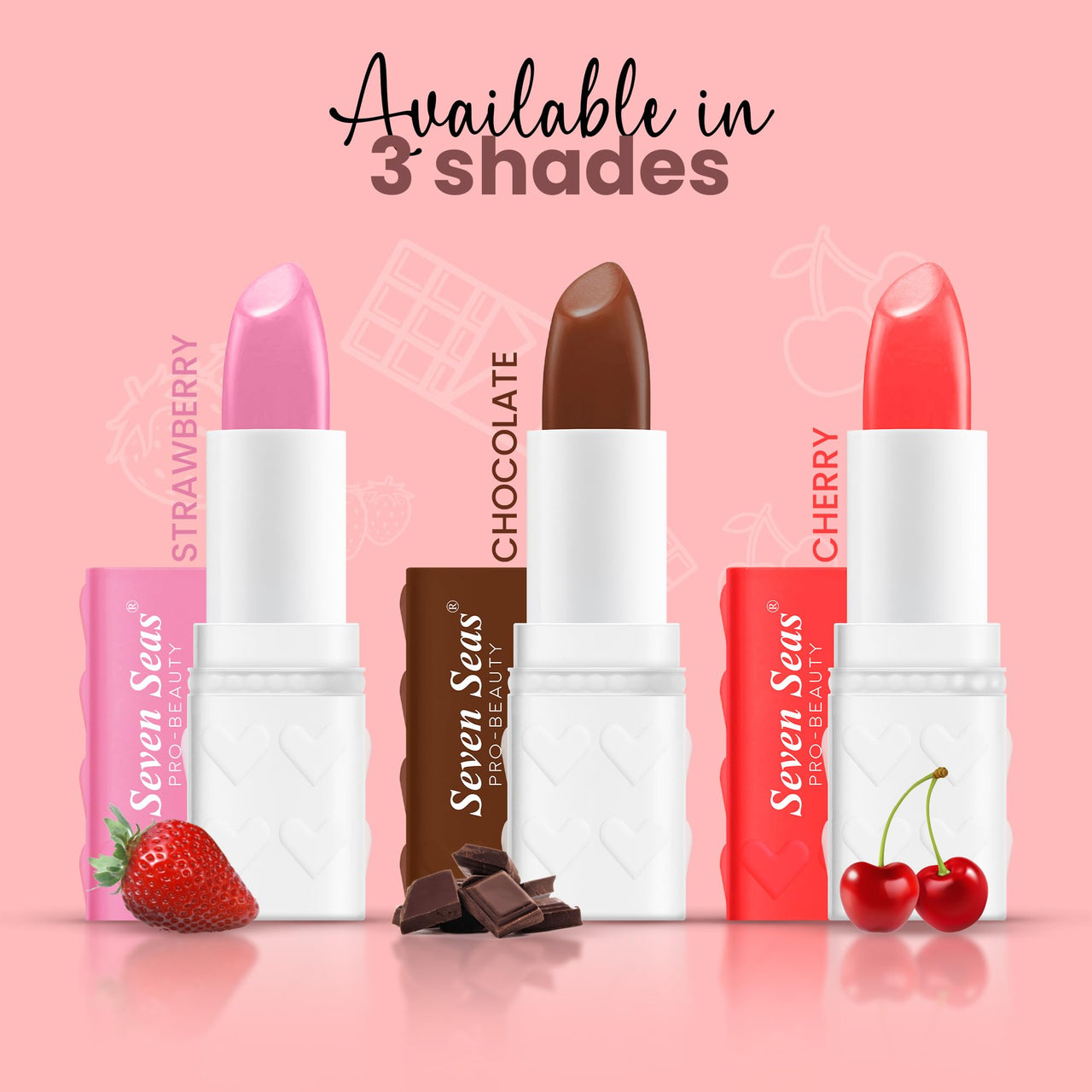 Seven Seas Hydra Touch Lip Balm | Keeps Lips Soft & Smooth | Non Sticky Texture | Prevents Chapped Lips | Highly Moisturising Lip Balm (3.5g, Strawberry)
