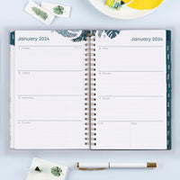 Blue Sky 2024 Weekly and Monthly Planner, January - December, 5