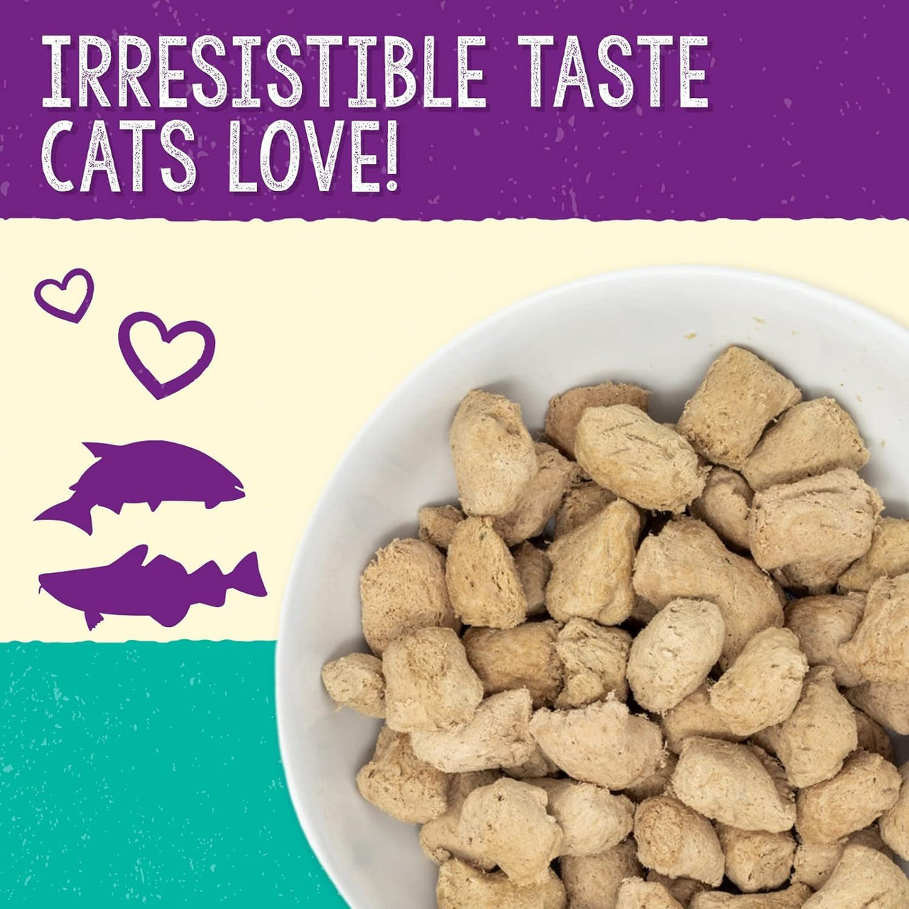 Stella & Chewy's  Freeze-Dried Raw Cat Dinner Morsels – Grain Free, Protein Rich Cat & Kitten Food – Sealicious Salmon & Cod Recipe – 18 oz Bag 18 Ounce (Pack of 1)