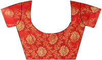 iZibra Women's  Pure Kanjivaram Silk Sraee Kanchipuram Pattu Sarees With Blouse Piece (kismat-2 paithani)