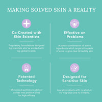 THE SOLVED SKIN India's 1st Dermatologically Tested Acnewash With Patented Micronized Benzoyl Peroxide. Kills 99% Acne Causing Bacteria, & Calms Inflamed Pimples in 4 Days. Normal to Oily Skin. 100ml (1, 100ml (Pack of 1))