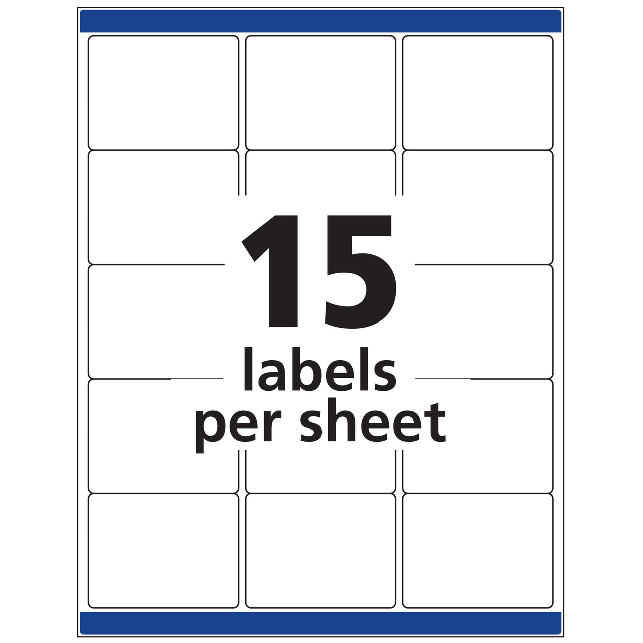 Avery ID Labels, Sure Feed Technology, Permanent Adhesive, 2" x 2-5/8", 225 Labels (6572)
