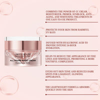 Lakyou Beauty All In One Magic Cream It Has Primer, Anti Aging, CC Cream, Sunblock, Whitening, Moisturizer Infused With Hyaluronic Acid 30ml