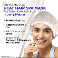 BBLUNT Intense Moisture Heat Hair Spa Mask with Jojoba Oil & Vitamin E for Salon-Like Hair Spa at Home - 70 g