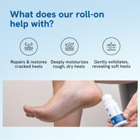 Be Bodywise 20% Urea Foot Cream Roll On 50ml | For Dry & Cracked Heels | With 2% Lactic Acid, Olive Oil & Vitamin E | Helps Repair and Moisturise Cracked Heels - Fresh