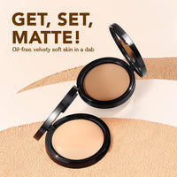 Lovechild Masaba 4-In-1 Mattifying Compact - Perfect All Skin Matte Coverage, Moisturizer, Primer & Skin Repair, With Macadamia Oil & Vitamin E, Easy Expresso (Deep) - 9G