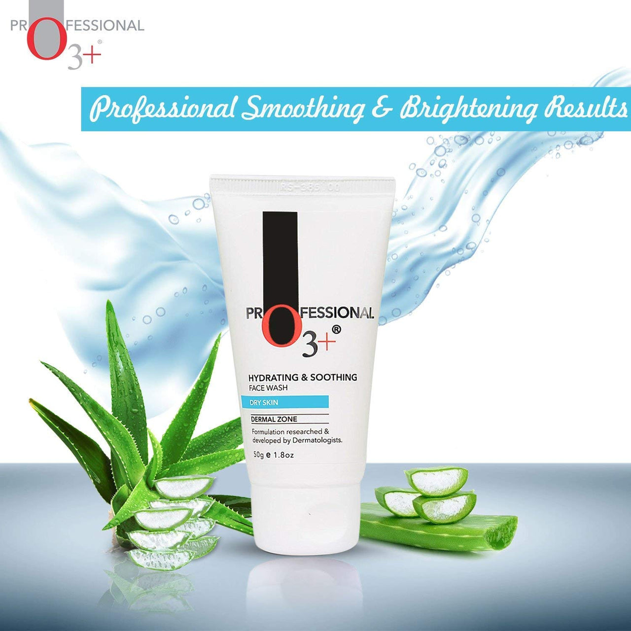 O3+ Hydrating & Soothing Face Wash with Aloe Vera and Cucumber Extracts, 50g & O3+ ALPHA MEN Acno D-TAN Scrub With Hyaluronic & Mint 50g - Detan Scrub for TAN removal Combo