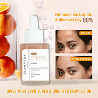 Glamveda Glutathione Skin Perfecting Face Serum with 2% ww Glycolic acid, 1% ww Salicylic acid for Glowing Skin | Brightening and Lightening Serum | 30ml