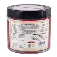 Khadi Natural Rose and Aloevera Face Massage Gel, 100g & Khadi Natural Rose and Papaya Face Scrub, 50g