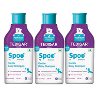 Spoo No-Tear Formula Baby Shampoo 125 ml (Pack of 3) from Tedibar Family | Gentle on Scalp | No. 1 Pediatrician Prescribed Shampoo* - By Torrent Pharma