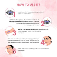 Urban Yog Brazilian Beans Wax, Face Wax/Katori Wax for Women (100g) | India’s 1st Liposoluble Stripless Wax | Pan with Handle & Spatula | Natural Ingredients | For Upper Lips, Chin, Cheeks & Hairline