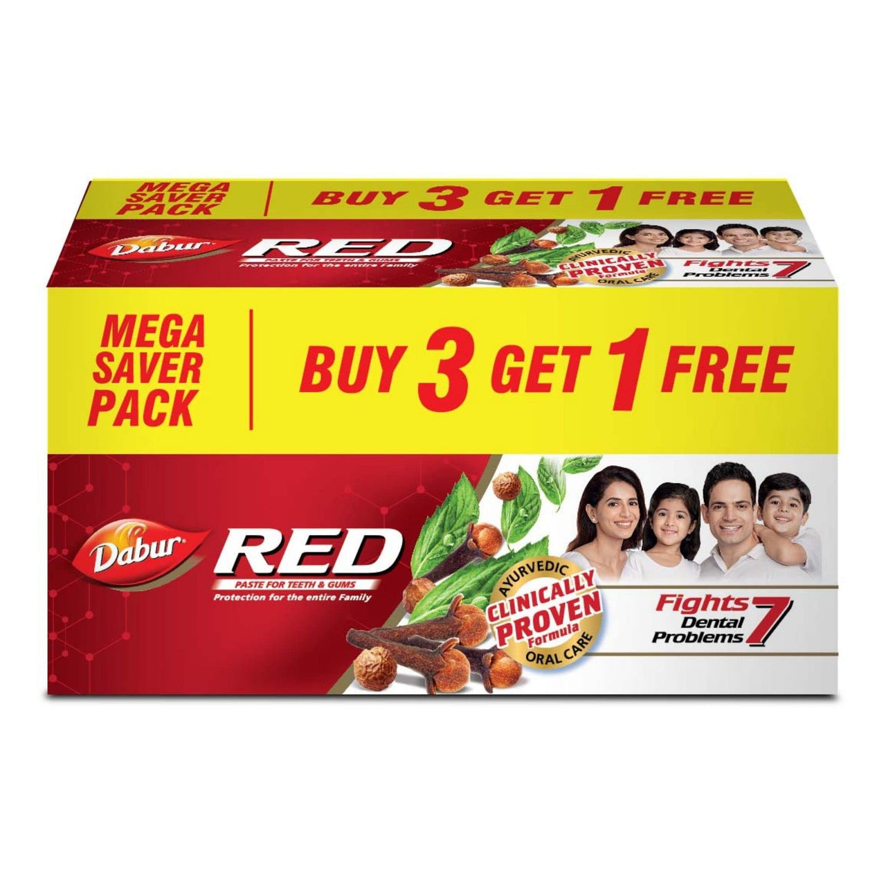Dabur Red Paste - India's  No.1 Ayurvedic Paste,800g (200gm*4) & Gulabari Premium Rose Water, 400 ml & Amla Hair Oil - for Strong, Long and Thick hair - 550 ml