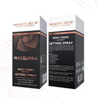 Mary Jo K Fizz & Roll Dewy Finish Makeup Setting Spray, Waterproof, Long Lasting, Non-Greasy, Black