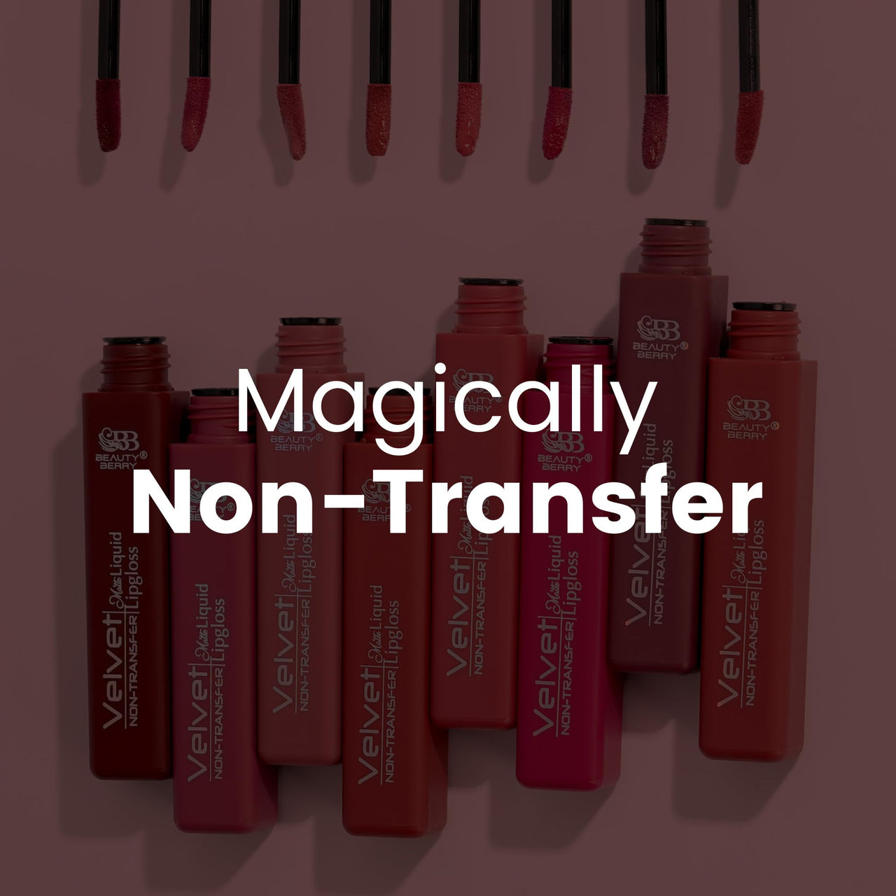 Beauty Berry Velvet Matte Non Transfer Liquid Lipstick | Ultra Smooth Long Lasting Liquid Matte Lipstick | Water & Smudge Proof Lipstick for Women (Rich Rose)