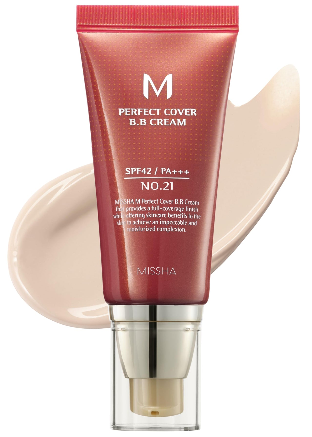 Missha M Perfect Cover BB Cream SPF42 PA+++ - | Matte Finish | All Skin Types I No 21. Light Beige) I 50ml