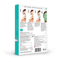 O3+ Sea White Brightening Facial Kit With Peel Off Mask Suitable (45g, Single Use Facial Kit) & O3+ Caffeine Bomb Anti Dark Circle Eye Patch & Eye D Tan (single use only) 5G Combo
