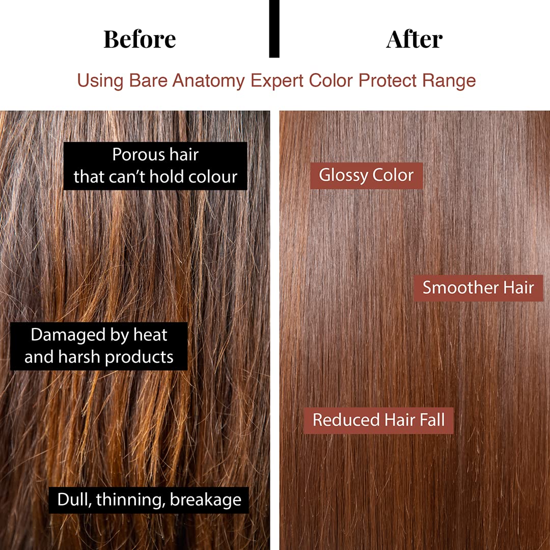 Bare Anatomy Colour Protect Hair Mask | Retains Colour Upto 8 Weeks | With Amino Acid Complex & Quinoa Protein for Coloured & Damaged Hair | For Dry & Frizzy Coloured Hair | For Women & Men | 250gm
