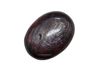 Small Ruby Palm Stone - Pocket Massage Worry Stone for Natural Body Chakra Balancing, Reiki Healing and Crystal Grid Ruby - Small