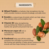 Peach and Musk Ultra Repair Keratin Hair Mask for Dry & Damaged Hair, Infused with Wheat Protein & Vitamin B5, Control Frizz, Smooth and Managable Hair, Sulphate, SLS & Paraben Free - 200gm