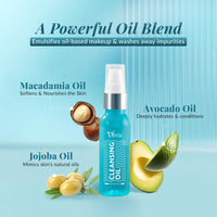 Olivia Skin Purifying Cleansing oil, Removes Skin Impurities and Dead Skin, Cleanser for Deep Pore Cleansing, Hydrating, Brightening & Pollution Defence - 50ml
