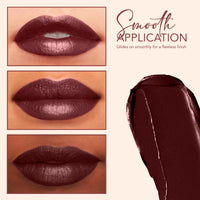 Carlton London Velvet Satin Glitterati Bullet Long Stay Lipstick |Enriched with Vitamin E, Castor oil | Intense Colour, Moisturised Lips, Smooth & Light |Upto 8 hrs - 4Gm. (pumpkin spice)