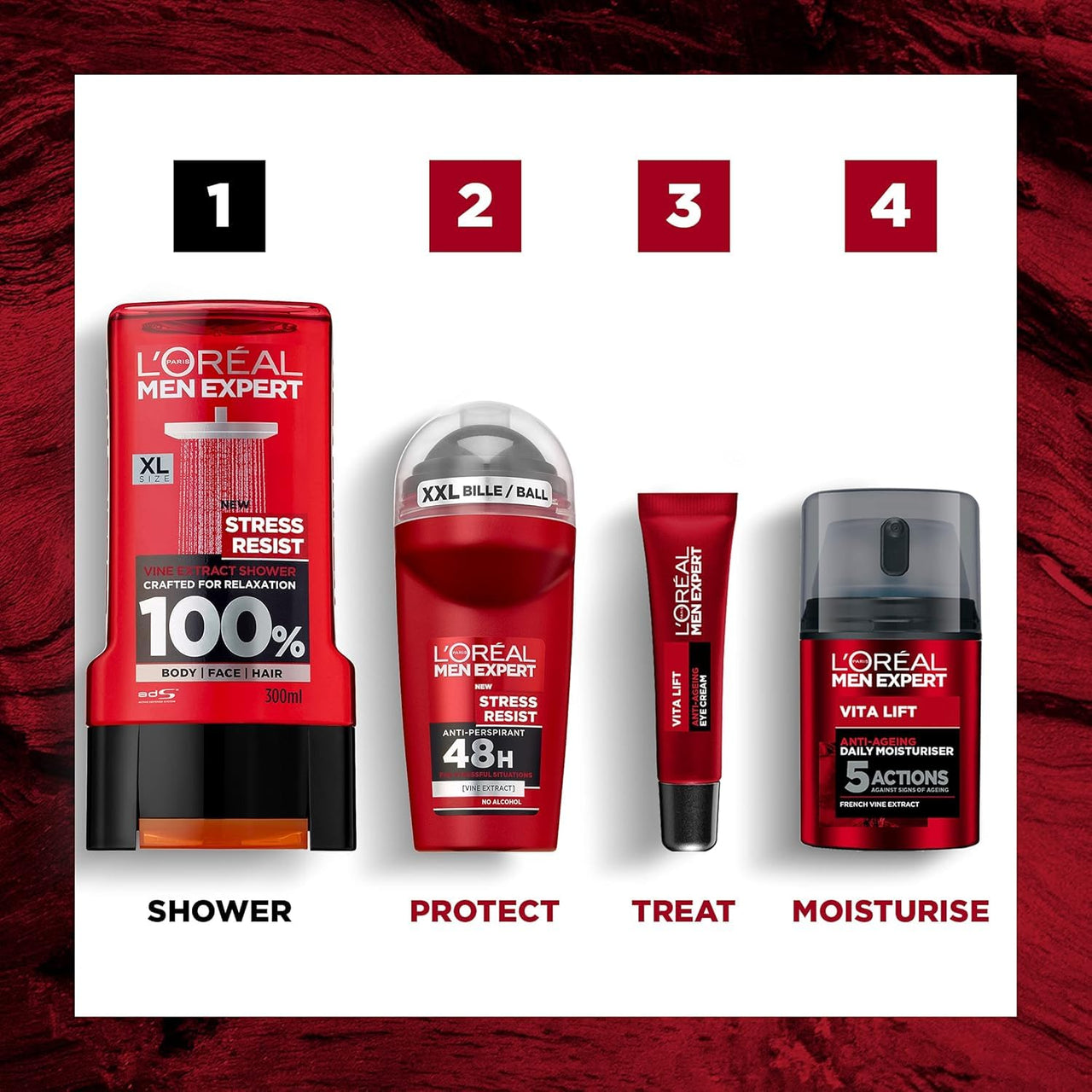 L'Oréal Paris Men Expert Shower Gel for Men 300ml (Stress Resist)