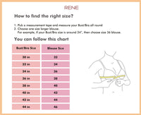 RENE Women Cotton Solid Half Sleeve Choli