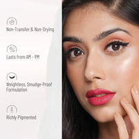 Swiss Beauty Non-Tranfer Matte Lipstick, Smooth & Waterproof, Bold Wine, 2g