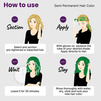 2.Oh! Italian- Emerald Green Hair Color For Women & Men | Ammonia-Free DIY Semi Permanent Hair Color | Enriched with Argan Oil | Lasts upto 12-15 Washes | Pack of 2