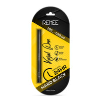 RENEE Hard Black Kajal Pen with Sharpener, 24 Hrs Stay Long Lasting Super Black Kajal Pencil 0.35gm, Matte Finish, Rich Color Payoff, Smudge & Water Proof with One Swipe Application Formula