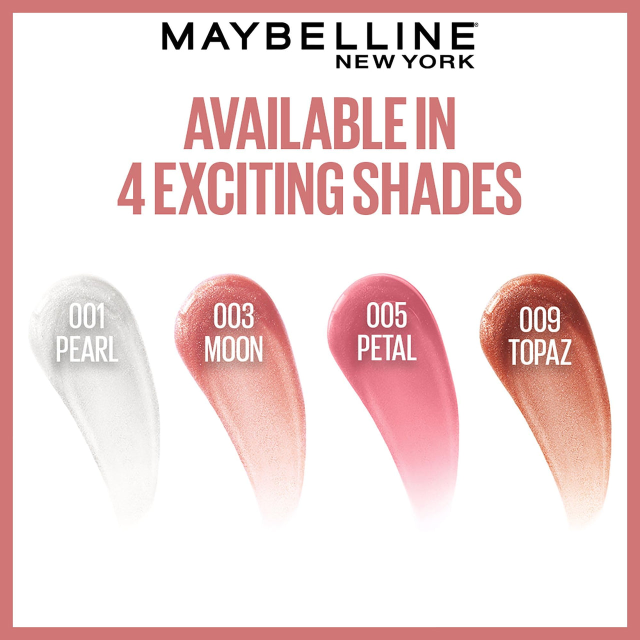 Maybelline New York Smooth And Non-sticky Lifter Gloss - Topaz | Tinted Lip Gloss With Hyaluronic Acid for Hydrated & Plump Lips | Non-Sticky application | Long-lasting Fuller & Lifted Look | 5.4ml