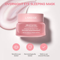 LANEIGE Bouncy & Firm Eye Cream | Hydrating Eye Treatment with Peony + Collagen Complex | Lightweight Formula for Brighter, Youthful Eyes | Korean Skincare- 20Grams