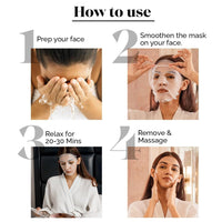 LuxaDerme Detox Bio Cellulose Sheet Mask | Detoxifies & Firms Skin | Anti-Pollution | All skin types | 100% Fermented Coconut Jelly (Pack of 1)