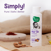 Mother Sparsh Nourishing Baby Hair Oil | Soothe & Nourishes Delicate Baby Scalp | Suitable Hair Oil for Newborns | Paraben Free, Sulphate Free- 100ml