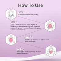 GLAMVEDA Rice & Ceramide And Glycolic & Salicylic Anti Acne Peel Off Face Mask (200 ml) | For Oily & Acne Prone Skin | Oil balancing, Deep Cleansing | Blackhead & Pore care