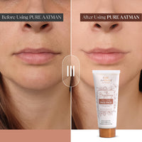 Pure Aatman Effective De-Tan Face Pack with Rice Water & Tomato Extract | Removes Tan, Blemishes & Blackheads in every use | Skin Renewal, Deep Cleansing Nourishment