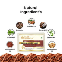 Khadi Organique Natural Herbal Sandalwood Soap Pack of 5