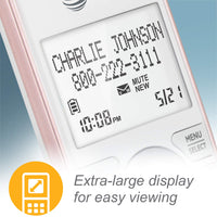 AT&T CL82257 DECT 6.0 2-Handset Cordless Phone for Home with Answering Machine, Call Blocking, Caller ID Announcer, Intercom and Long Range, Rose Gold 2 Handsets