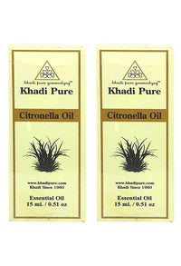 Khadi Pure Herbal Citronella Essential Oil, 15 Ml (Pack Of 2)