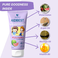 HealthBest Kidbest Conditioner for 3-13 Years Kids | Nourishing Hair, Hair Smoothing | Tear, Paraben, SLS free | Watermelon Flavor | 200ml (Pack of 2)