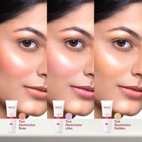 VLCC Bridal Glow Facial Kit - 49g, With Hyaluronic Acid, Niacinamide & Vitamin C. At home facial with 3 Illuminator Strobe Creams - Gold, Lilac, Rose.