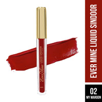 Hilary Rhoda Ever Mine Liquid Sindoor | Long Lasting | Smudge-Proof & Sweat-Resistant | Crease-Free Sindoor | Quick Drying Formula | Highly-Pigmented | 4ml (My Maroon)