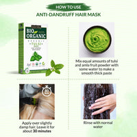 INDUS VALLEY Tulsi Powder 100% Organic and Natural for Skin and Hair Care set of 2 (100g)