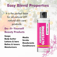 Organic Netra Glycerine for Face |100% Pure & Natural Glycerine Liquid for Face, Beauty and Skin Care | Pure & Unscented Glycerine | Suitable for All Skin Type - 200ml (Pack of 1)