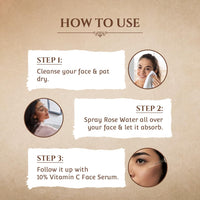 Khadi Essentials Luxurious Ayurvedic Pure Rose Face Mist, A Toner that's all Rose Oil & Purified Water Perfect For Dry Skin, Enhances Glow, Makeup Remover, 100ml Pure Chemical Free Face Mizzle