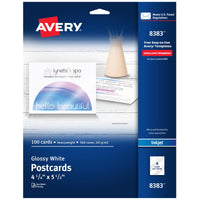 Avery Printable Postcards, 4.25