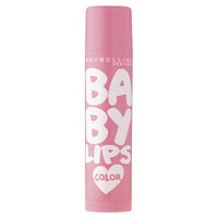 Maybelline New York Baby Lips Lip Balm, Pink Lolita, 4g and Maybelline New York Volume Express Colossal Masacara, Waterproof, Black, 10g