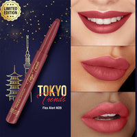 FACES CANADA Ultime Pro HD Intense Matte Lips + Primer - Tokyo Flex Alert N09, 1.4g, Limited Edition | 9HR Long Stay | Primer Infused For Flawless HD Matte Finish | Intense Color | Lightweight