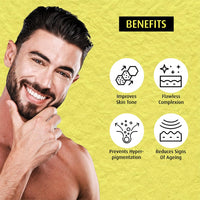 Mancode Daily Action Face Wash for Men with Vitamin C and Alpha Arbutin- Clear Skin, Oil Control, Acne Defense, Dark Spot Reduction, Pollution Protection - Pack of 1 | Men's Face Wash-100ml