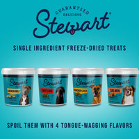 Stewart Freeze Dried Dog Treats, Chicken Liver, Grain Free & Gluten Free, 3 Ounce Resealable Tub, Single Ingredient, Made in USA, Dog Training Treats